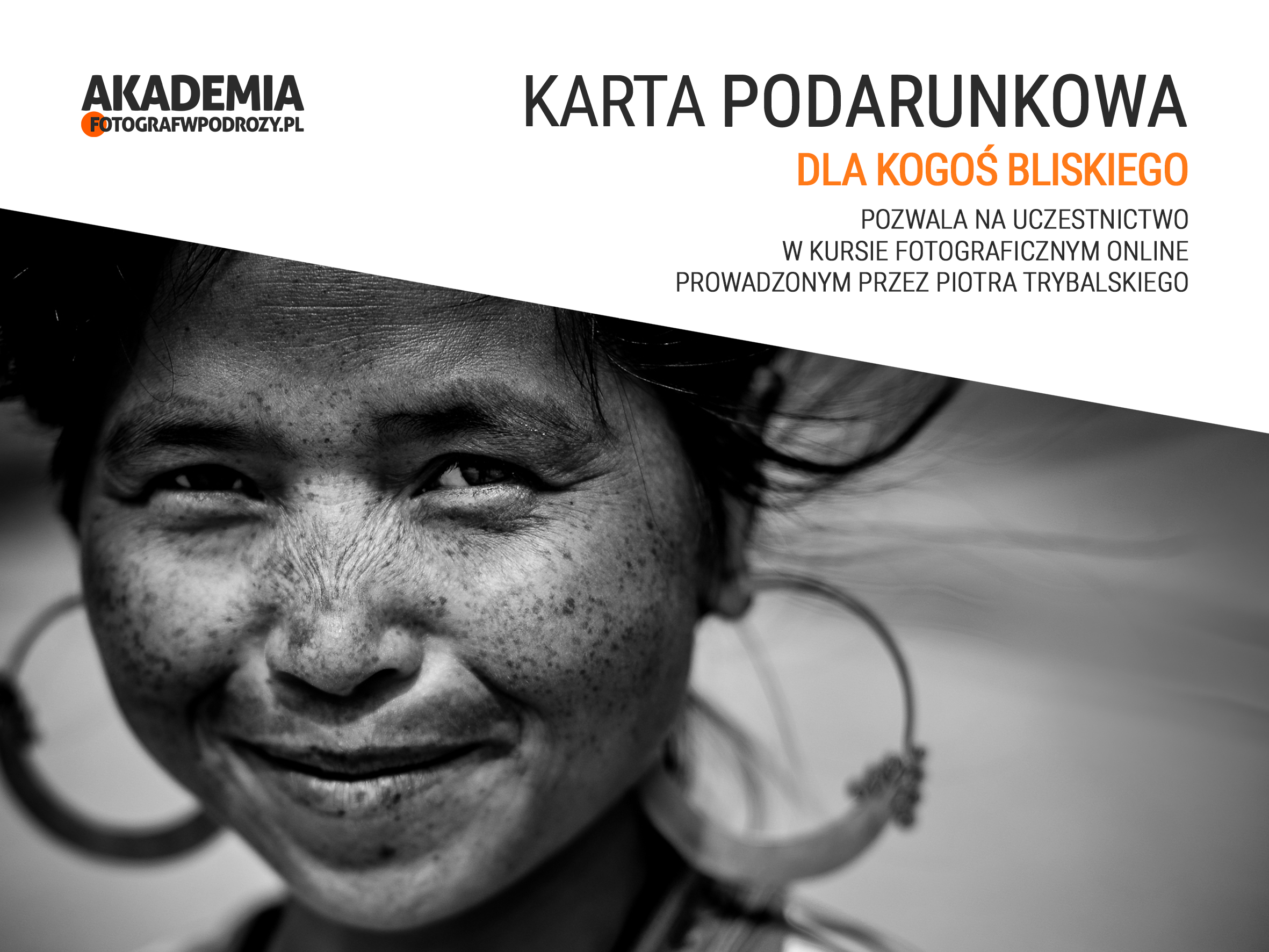 Karta podarunkowa dla podróżnika i fotografa